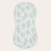 Olive / Olive Leaf Burp Cloth Duo