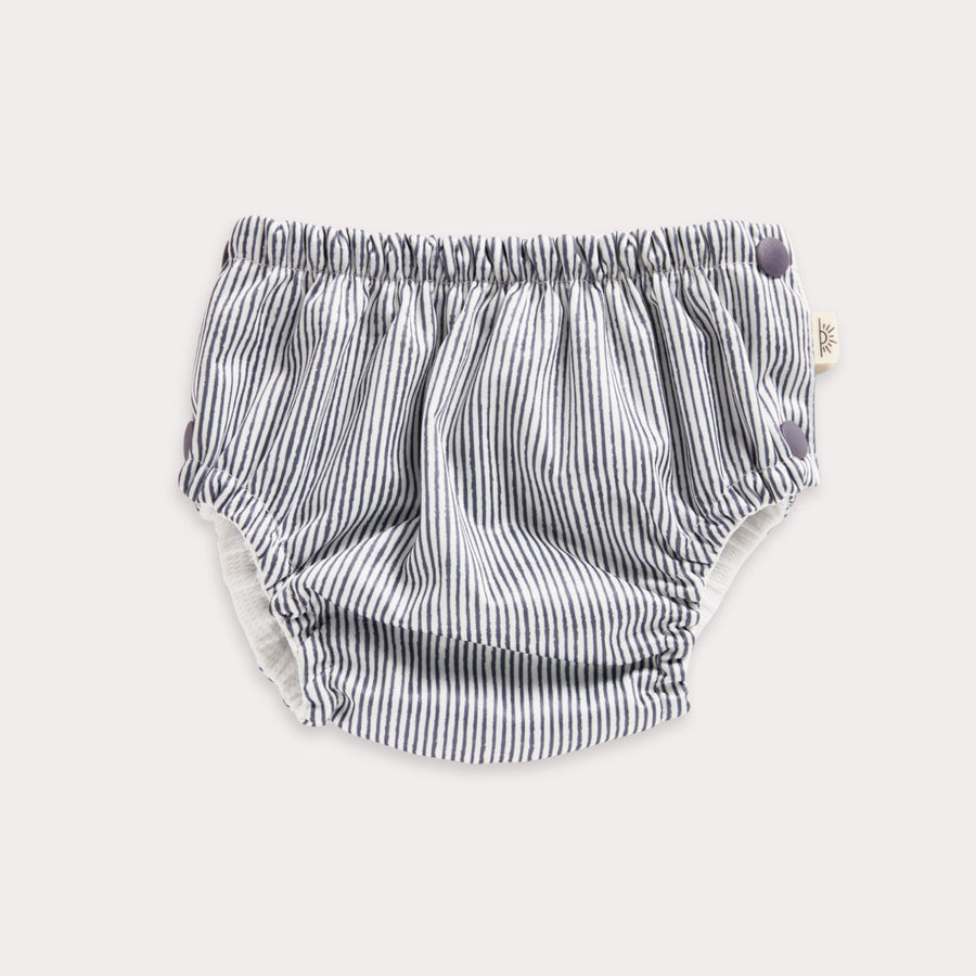 Indigo Pinstripe Swim Nappy