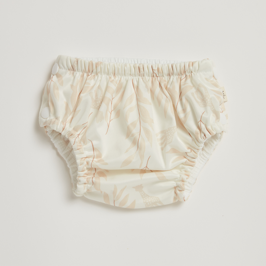 Sophie La Girafe Olive Leaf Swim Nappy